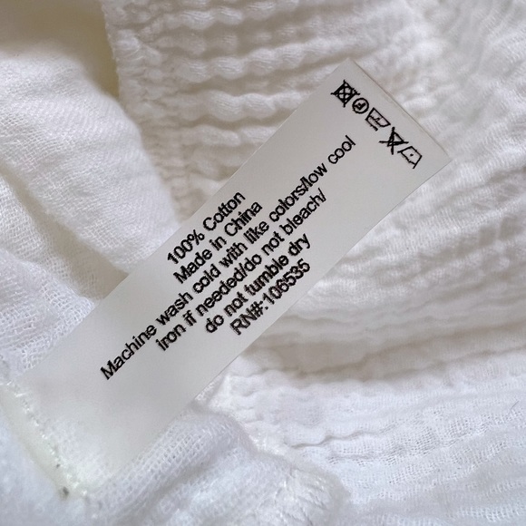 Anthropologie Sundays Flounced Tunic Dress in Coconut Milk Size 2 - Picture 10 of 11